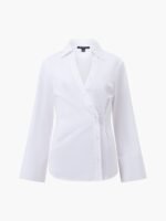 Isabelle Poplin Aysmmetric Shirt - Image 5
